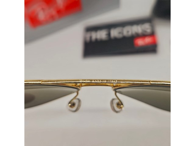 Rayban zonnebril aviator large metal arista green polarized - afbeelding 4 van  8