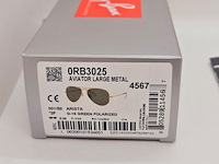 Rayban zonnebril aviator large metal arista green polarized - afbeelding 8 van  8