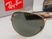 Rayban zonnebril aviator large metal arista green polarized - afbeelding 3 van  8