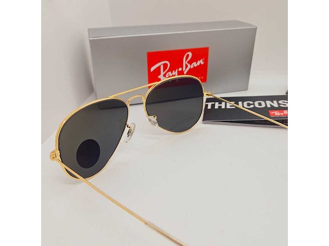 Rayban zonnebril aviator large metal arista green polarized - afbeelding 5 van  8