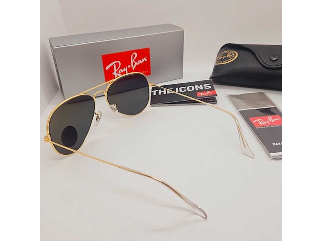 Rayban zonnebril aviator large metal arista green polarized - afbeelding 6 van  8
