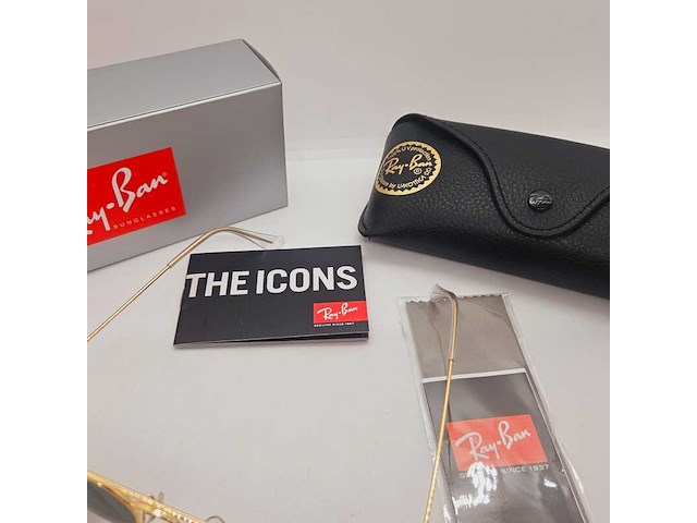 Rayban zonnebril aviator large metal arista green polarized - afbeelding 7 van  8