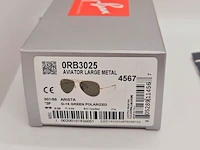 Rayban zonnebril aviator large metal arista green polarized - afbeelding 8 van  8
