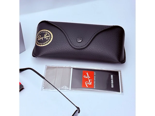 Rayban zonnebril aviator large metal black gradient blue - afbeelding 7 van  8