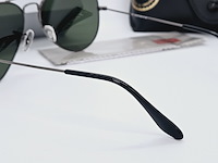 Rayban zonnebril aviator large metal black green polarized - afbeelding 6 van  6