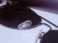 Rayban zonnebril aviator large metal black green polarized - afbeelding 4 van  7
