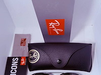 Rayban zonnebril aviator large metal black green polarized - afbeelding 1 van  7