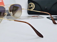 Rayban zonnebril aviator large metal gradient brown - afbeelding 6 van  8