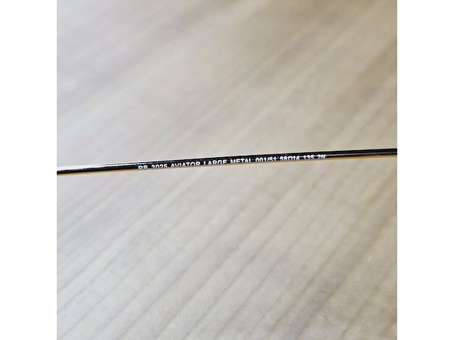 Rayban zonnebril aviator large metal gradient brown - afbeelding 8 van  8