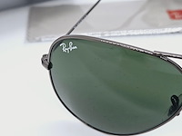 Rayban zonnebril aviator large metal gunmetal green - afbeelding 3 van  6