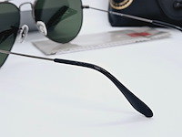 Rayban zonnebril aviator large metal gunmetal green - afbeelding 6 van  6