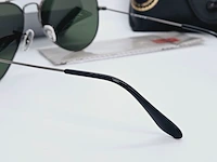 Rayban zonnebril aviator large metal gunmetal green - afbeelding 6 van  6