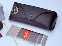 Rayban zonnebril aviator large metal matte gold violet polarized - afbeelding 7 van  8