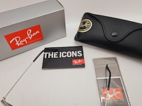 Rayban zonnebril aviator large metal silver mirror silver polarized - afbeelding 8 van  9