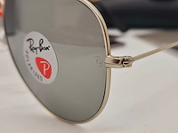Rayban zonnebril aviator large metal silver mirror silver polarized - afbeelding 4 van  9