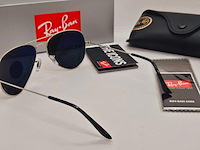Rayban zonnebril aviator large metal silver mirror silver polarized - afbeelding 7 van  9