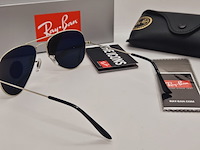 Rayban zonnebril aviator large metal silver mirror silver polarized - afbeelding 7 van  9