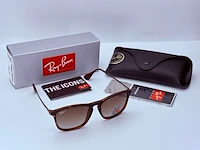 Rayban zonnebril chris tortoise gradient brown - afbeelding 2 van  8