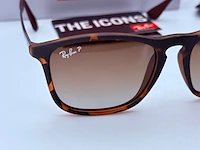 Rayban zonnebril chris tortoise gradient brown - afbeelding 4 van  8