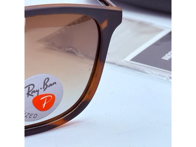 Rayban zonnebril chris tortoise gradient brown - afbeelding 5 van  8