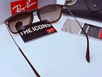 Rayban zonnebril chris tortoise gradient brown - afbeelding 6 van  8