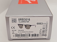 Rayban zonnebril clubmaster black green polarized - afbeelding 2 van  10