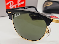 Rayban zonnebril clubmaster black green polarized - afbeelding 4 van  10