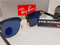Rayban zonnebril clubmaster black green polarized - afbeelding 6 van  10