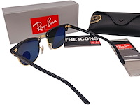 Rayban zonnebril clubmaster black green polarized - afbeelding 6 van  7