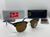 Rayban zonnebril clubmaster tortoise brown polarized - afbeelding 2 van  7