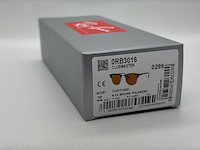 Rayban zonnebril clubmaster tortoise brown polarized - afbeelding 7 van  7
