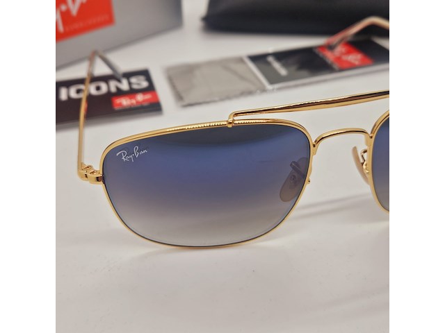 Rayban zonnebril colonel arista gradient blue - afbeelding 5 van  11