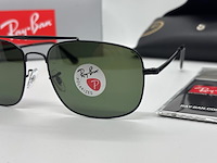 Rayban zonnebril colonel black - green polarized - afbeelding 6 van  11