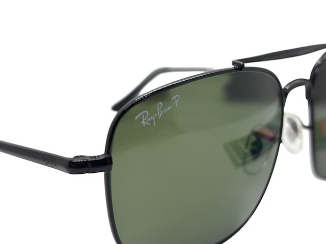 Rayban zonnebril colonel black green polarized - afbeelding 2 van  9