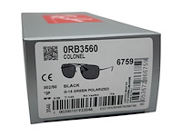 Rayban zonnebril colonel black green polarized - afbeelding 9 van  9