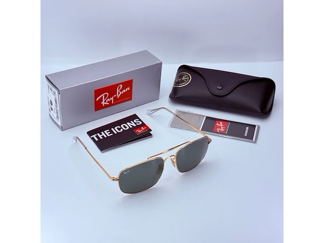 Rayban zonnebril colonel gold green - afbeelding 2 van  7
