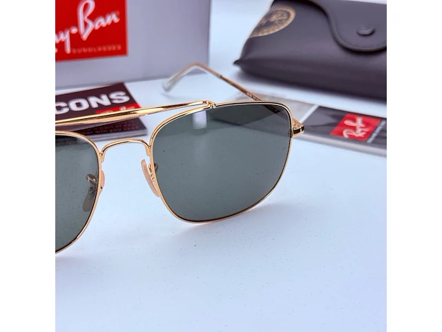 Rayban zonnebril colonel gold green - afbeelding 3 van  7