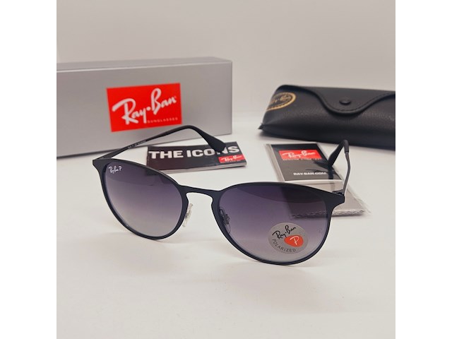 Rayban zonnebril erika black gradient grey - afbeelding 1 van  7