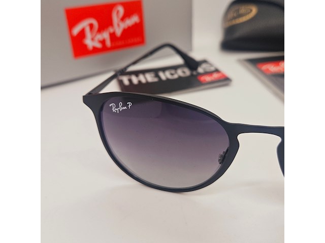 Rayban zonnebril erika black gradient grey - afbeelding 3 van  7