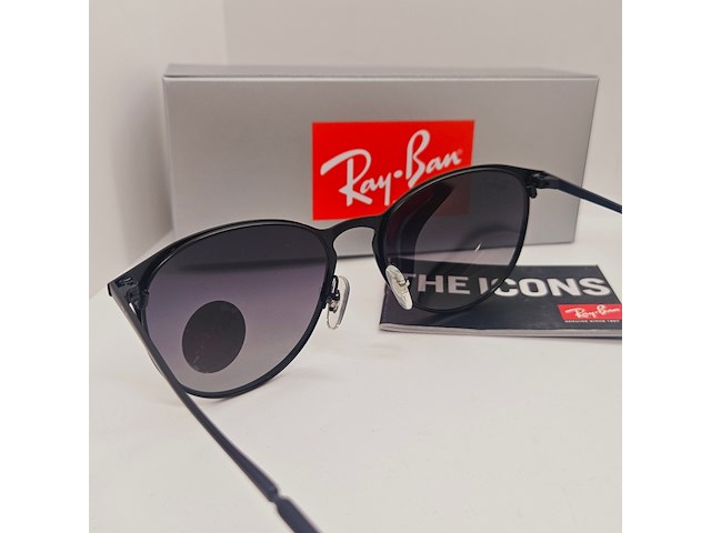 Rayban zonnebril erika black gradient grey - afbeelding 4 van  7