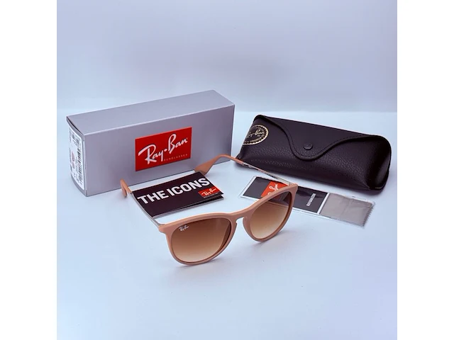 Rayban zonnebril erika classic matte sand gradient brown - afbeelding 1 van  8