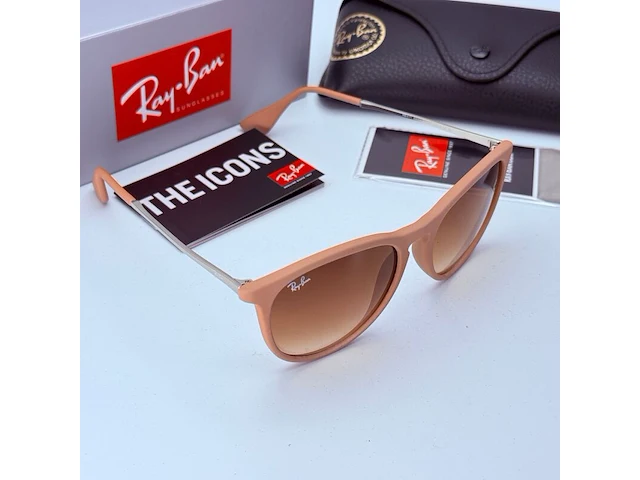 Rayban zonnebril erika classic matte sand gradient brown - afbeelding 2 van  8