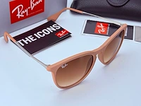 Rayban zonnebril erika classic matte sand gradient brown - afbeelding 2 van  8