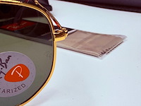 Rayban zonnebril hexagonal arista green polarized - afbeelding 5 van  9