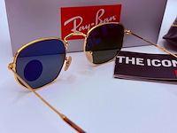 Rayban zonnebril hexagonal arista green polarized - afbeelding 6 van  9