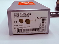 Rayban zonnebril hexagonal arista green polarized - afbeelding 9 van  9
