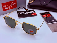 Rayban zonnebril hexagonal arista green polarized - afbeelding 2 van  6
