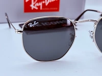 Rayban zonnebril hexagonal silver grey - afbeelding 3 van  8