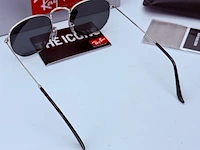 Rayban zonnebril hexagonal silver grey - afbeelding 6 van  8