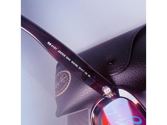 Rayban zonnebril jackie ohh tortoise gradient blue - afbeelding 5 van  7